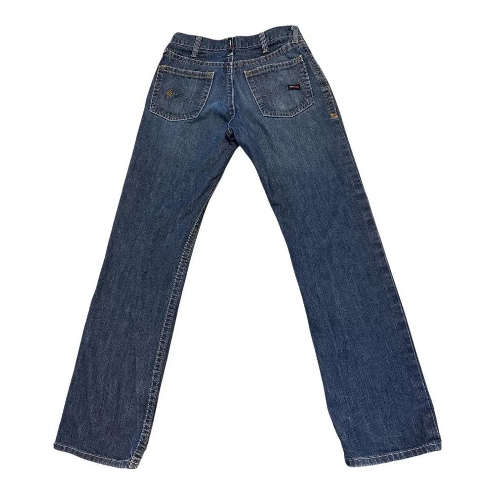 Ariat FR Jeans Men's 31 X 36 M4 Low Rise Boot Cut Dark Wash Denim - Picture 7 of 8